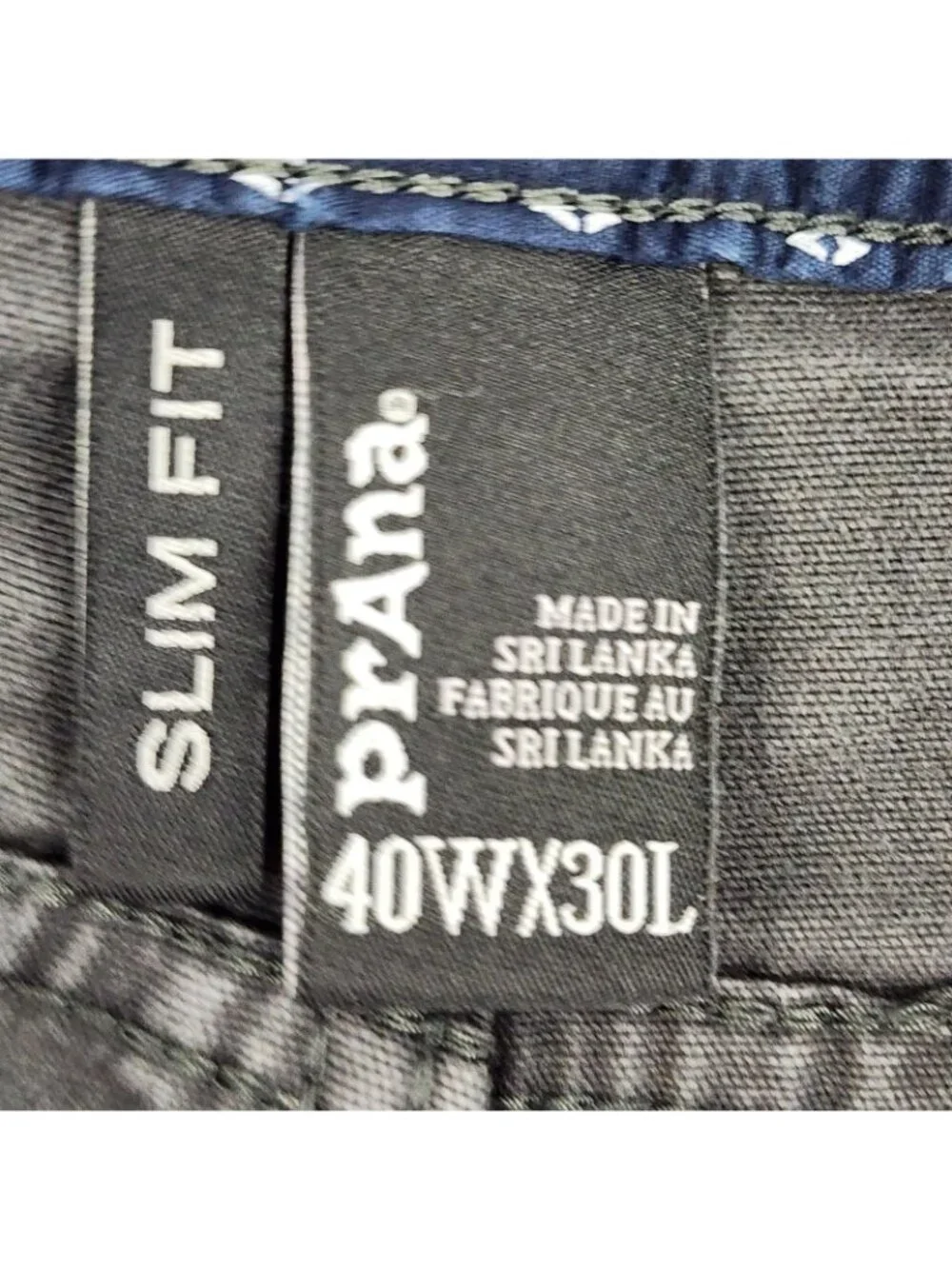 prAna Jeans Mens 40x29 Gray Tucson Slim Fit Straight Leg Pants M4TU30314